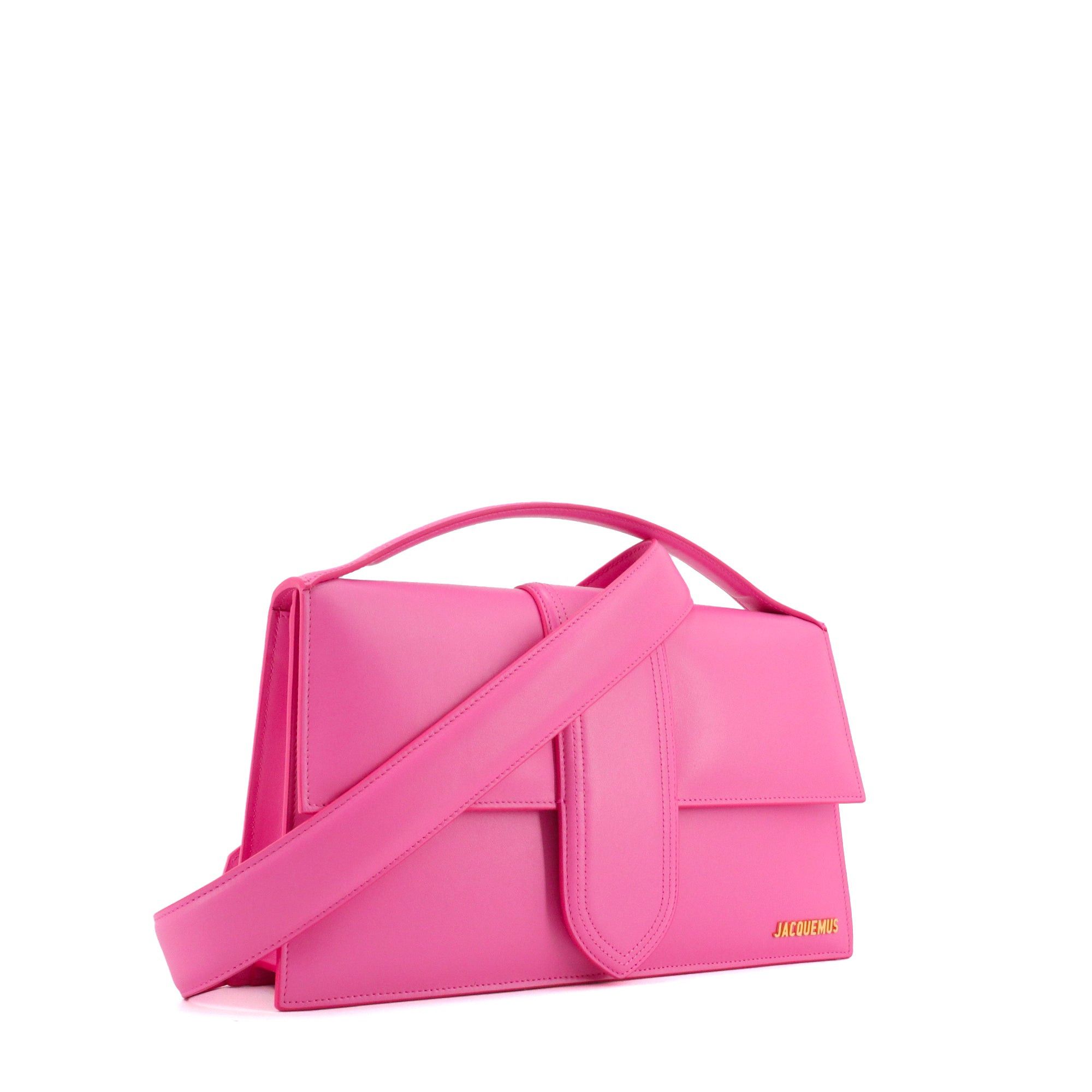 Jacquemus JACQUEMUS - Jacquemus Le Bambinou shoulder bag in pink leather Size ONE SIZE - 2 Thumbnail