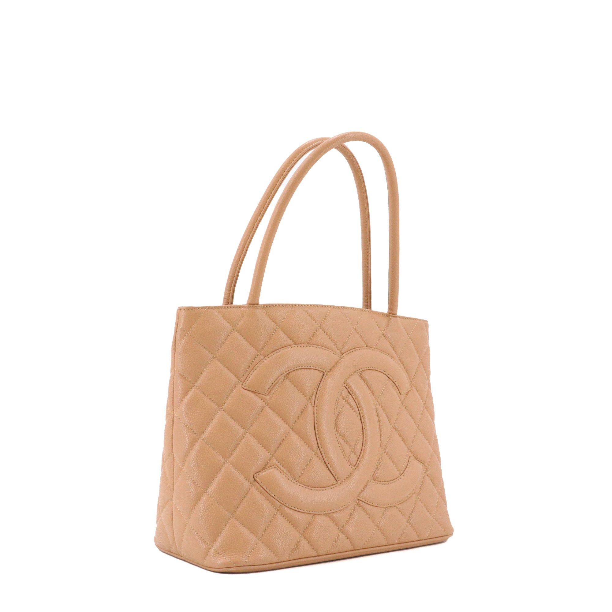 Chanel CHANEL - Chanel Medaillon handbag in beige caviar leather Size ONE SIZE - 2 Thumbnail