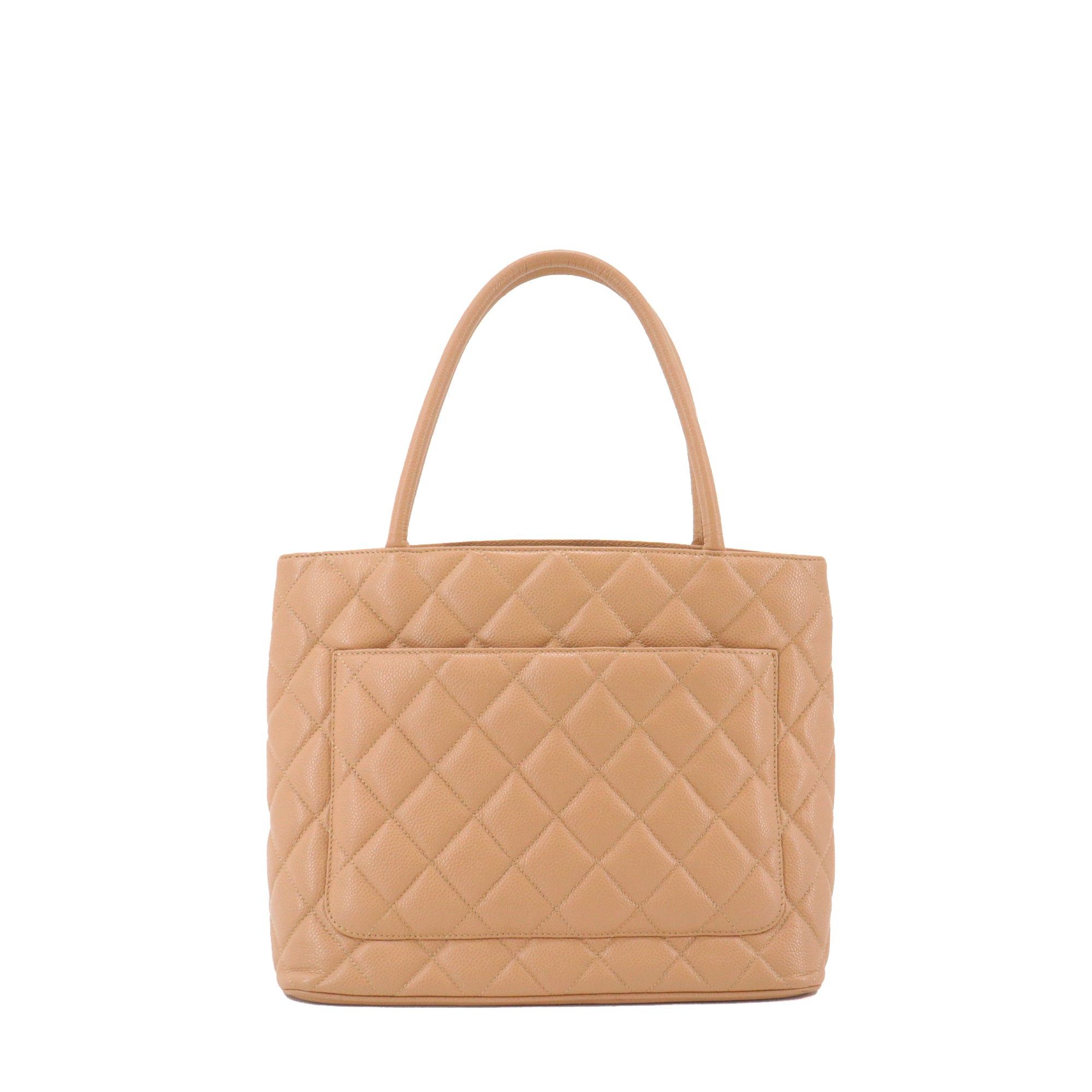 Chanel CHANEL - Chanel Medaillon handbag in beige caviar leather Size ONE SIZE - 3 Thumbnail