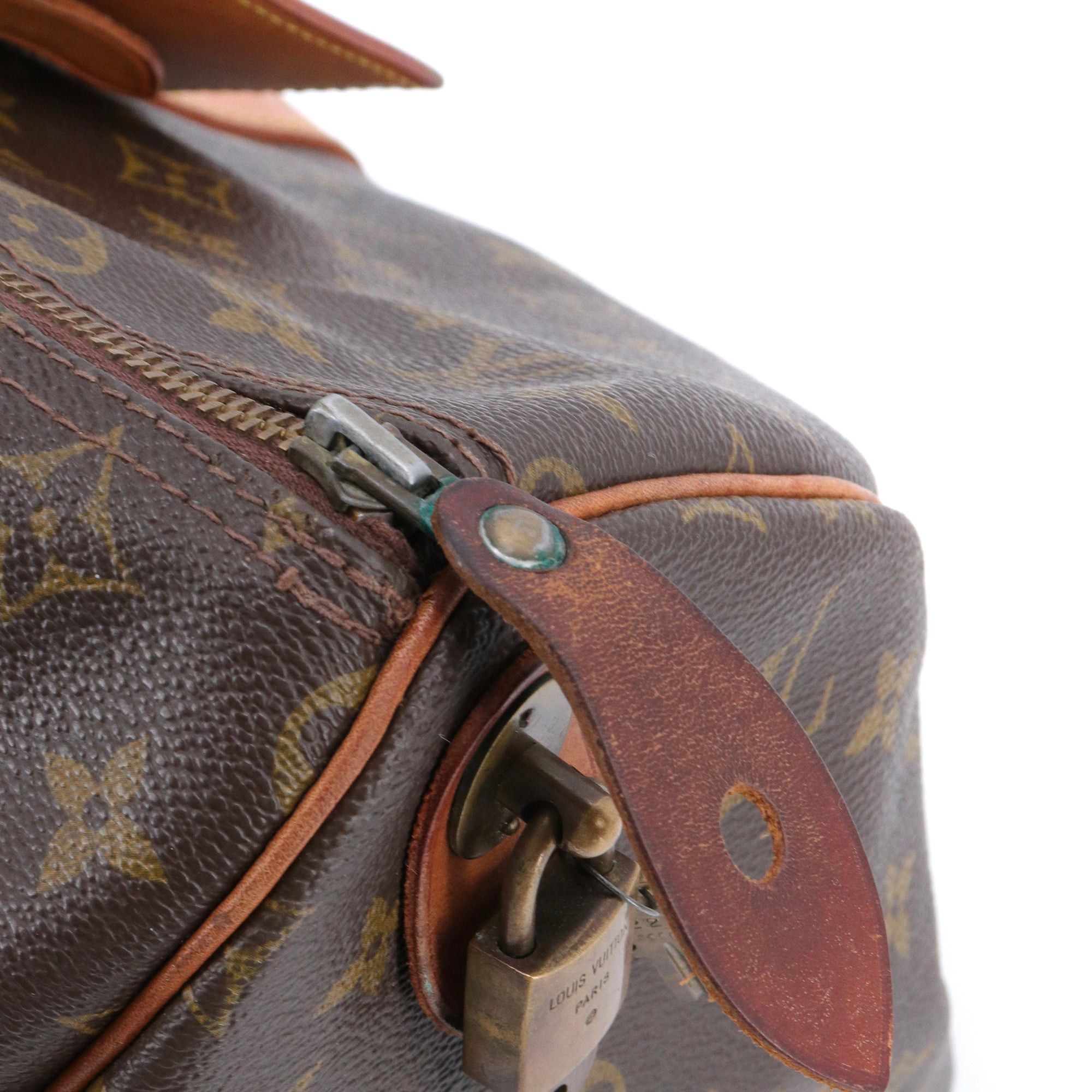 Louis Vuitton LOUIS VUITTON - Louis Vuitton Keepall 50 travel bag in vintage monogrammed canvas Size ONE SIZE - 6 Thumbnail