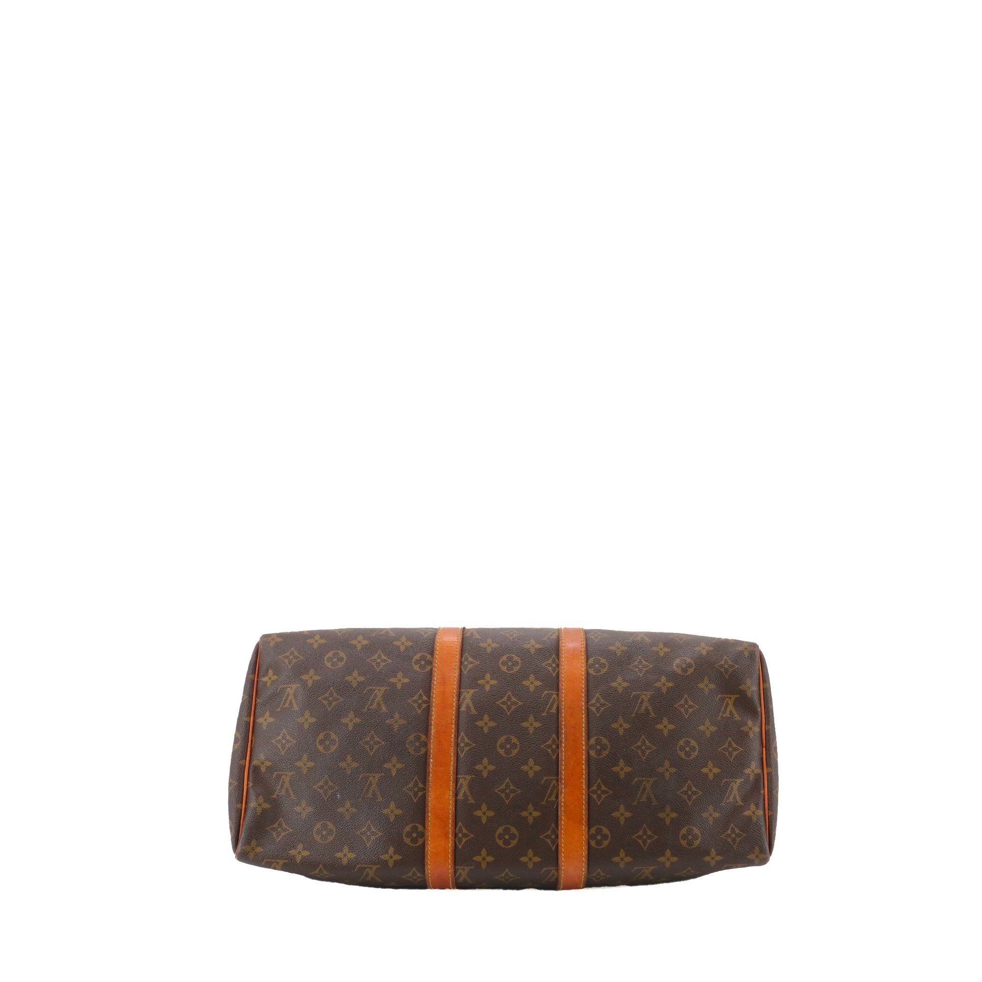Louis Vuitton LOUIS VUITTON - Louis Vuitton Keepall 50 travel bag in vintage monogrammed canvas Size ONE SIZE - 4 Thumbnail