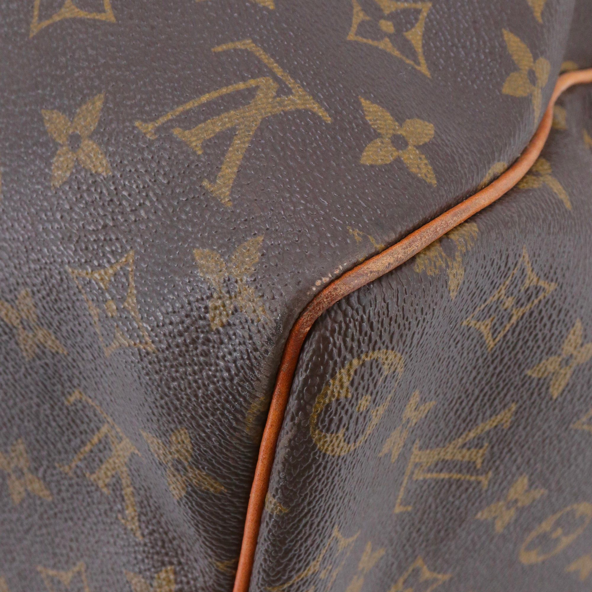 Louis Vuitton LOUIS VUITTON - Louis Vuitton Keepall 50 travel bag in vintage monogrammed canvas Size ONE SIZE - 7 Thumbnail