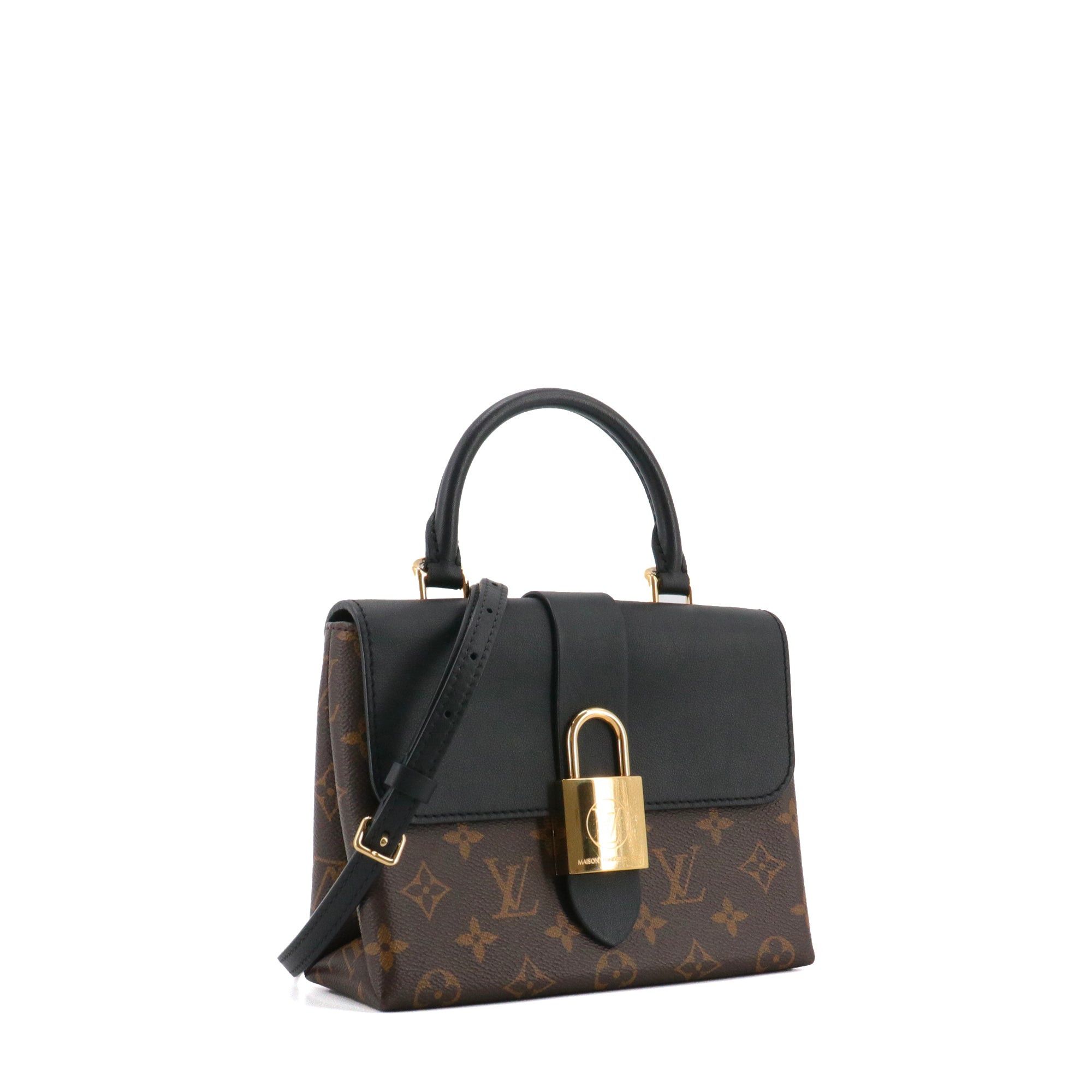 Louis Vuitton LOUIS VUITTON - Louis Vuitton Locky BB shoulder bag in monogrammed canvas and black leather Size ONE SIZE - 2 Thumbnail