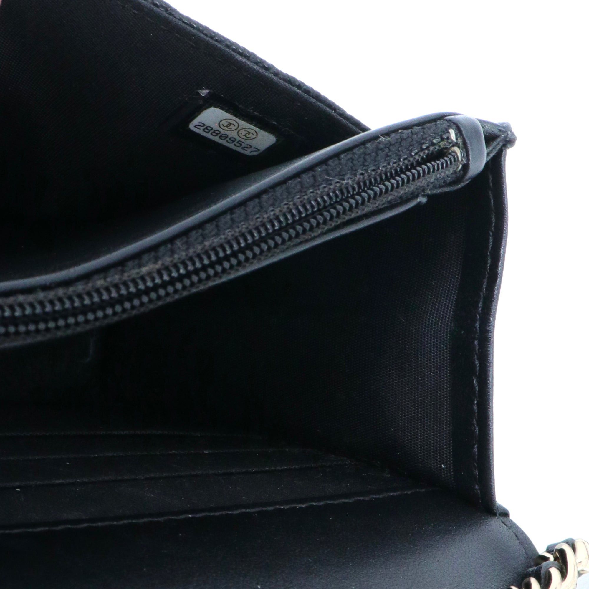 Chanel CHANEL - Chanel Filigree Wallet On Chain shoulder bag in black caviar leather Size ONE SIZE - 8 Thumbnail