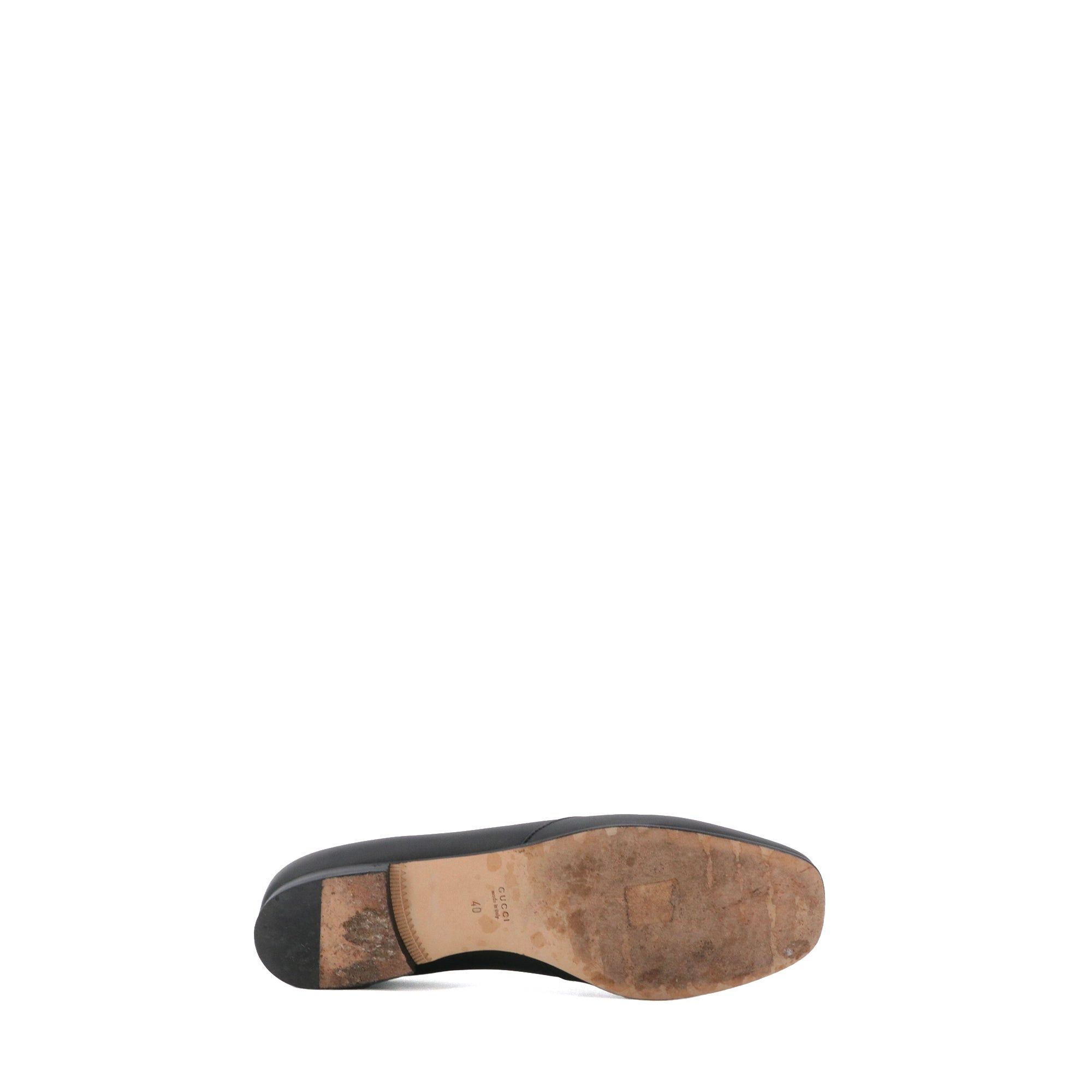 Gucci GUCCI - Gucci Horsebit Moccasins in black leather (T40) Size US 9 / IT 39 - 3 Thumbnail