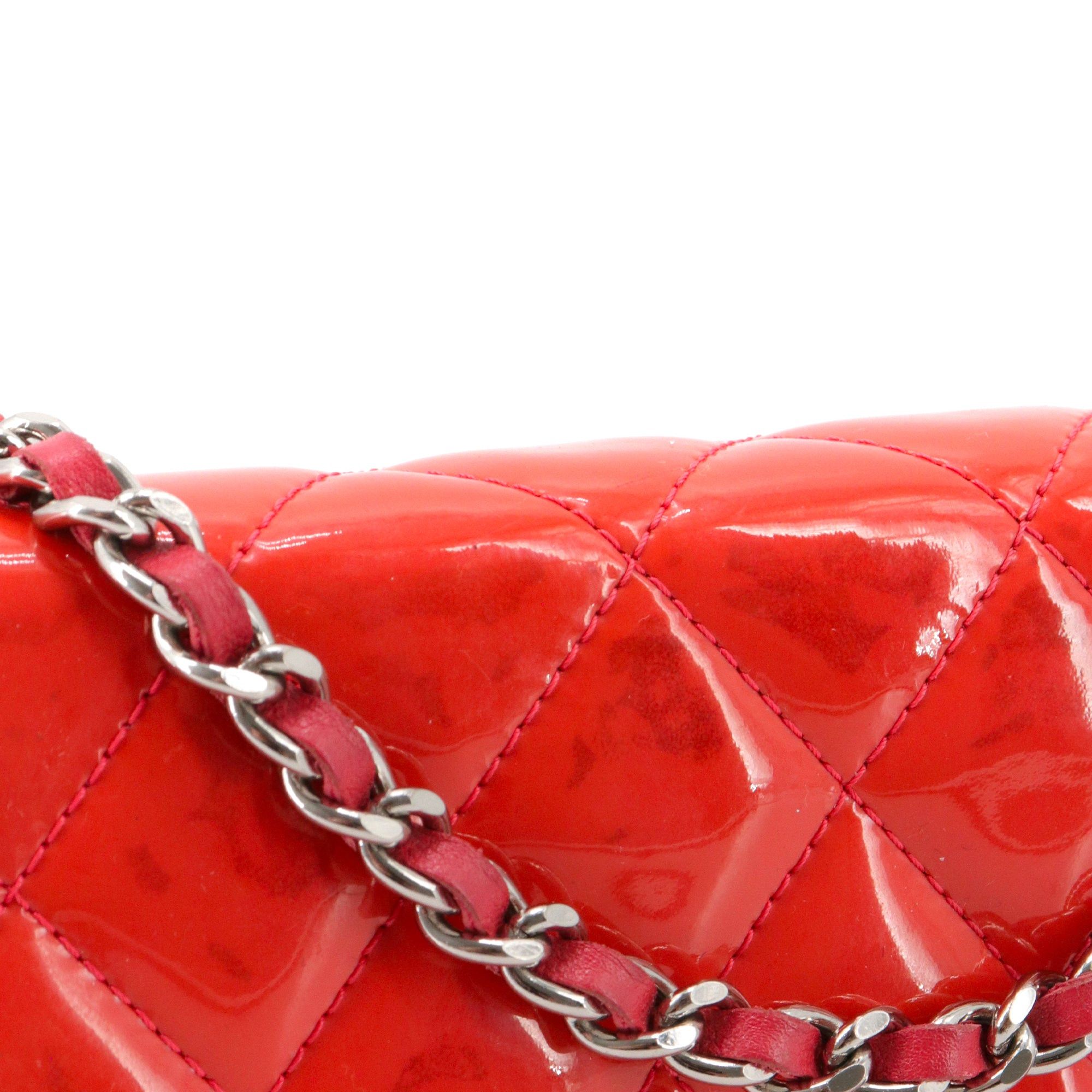 Chanel CHANEL - Chanel Wallet On Chain shoulder bag in pink patent leather Size ONE SIZE - 6 Thumbnail