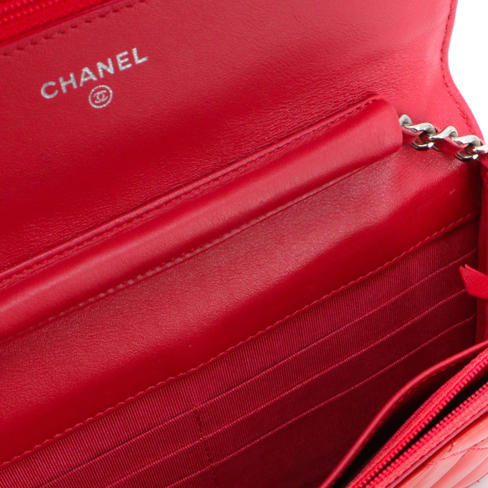 Chanel CHANEL - Chanel Wallet On Chain shoulder bag in pink patent leather Size ONE SIZE - 9 Thumbnail
