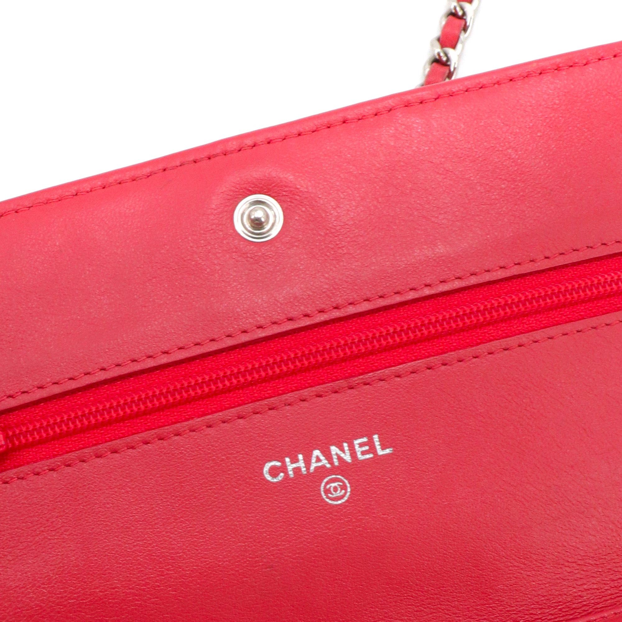Chanel CHANEL - Chanel Wallet On Chain shoulder bag in pink patent leather Size ONE SIZE - 8 Thumbnail
