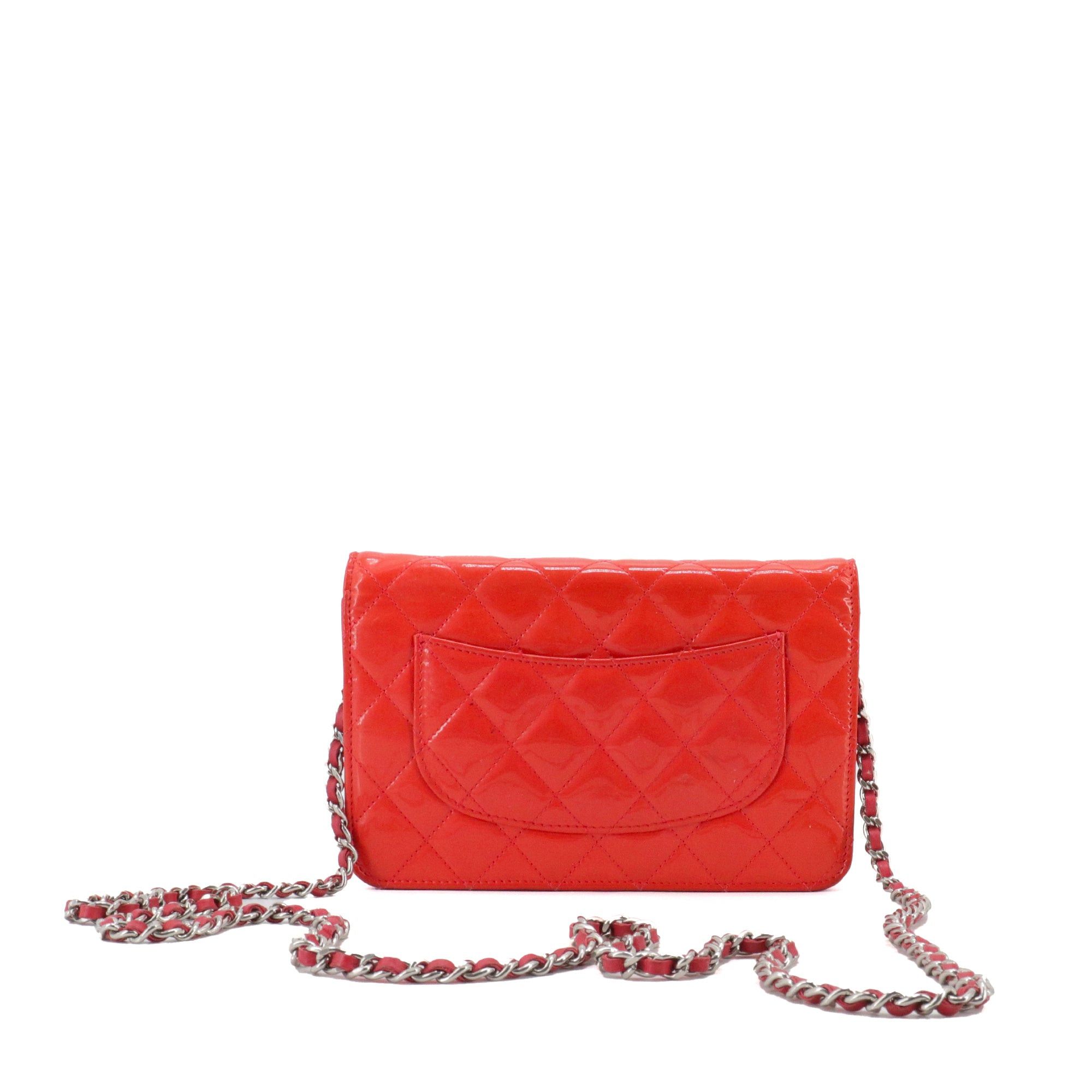 Chanel CHANEL - Chanel Wallet On Chain shoulder bag in pink patent leather Size ONE SIZE - 3 Thumbnail