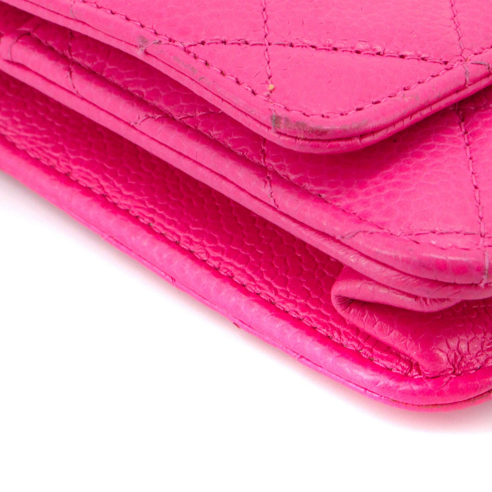 Chanel CHANEL - Chanel Limited Edition Wallet On Chain Shoulder Bag in Pink Caviar Leather Size ONE SIZE - 7 Thumbnail