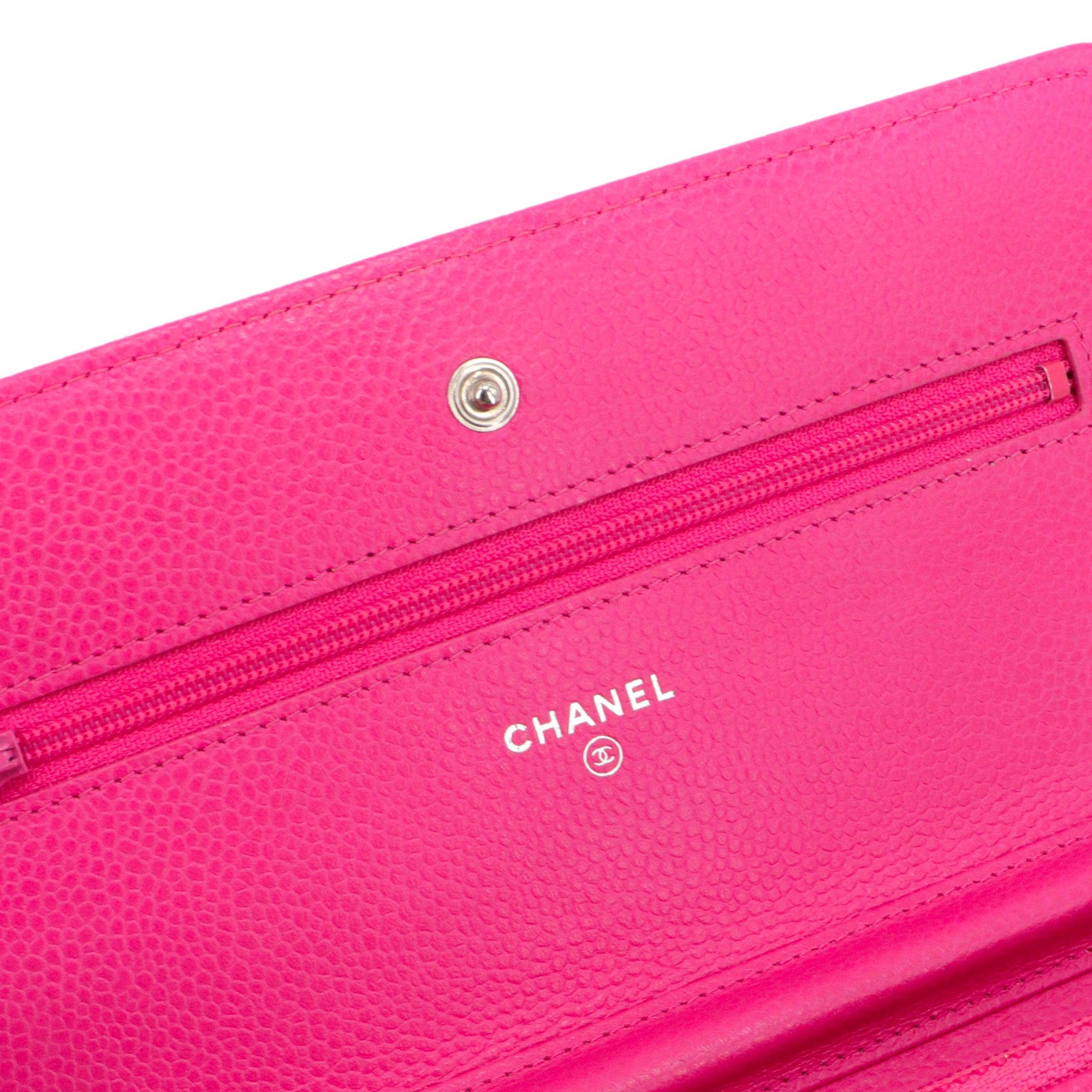 Chanel CHANEL - Chanel Limited Edition Wallet On Chain Shoulder Bag in Pink Caviar Leather Size ONE SIZE - 8 Thumbnail