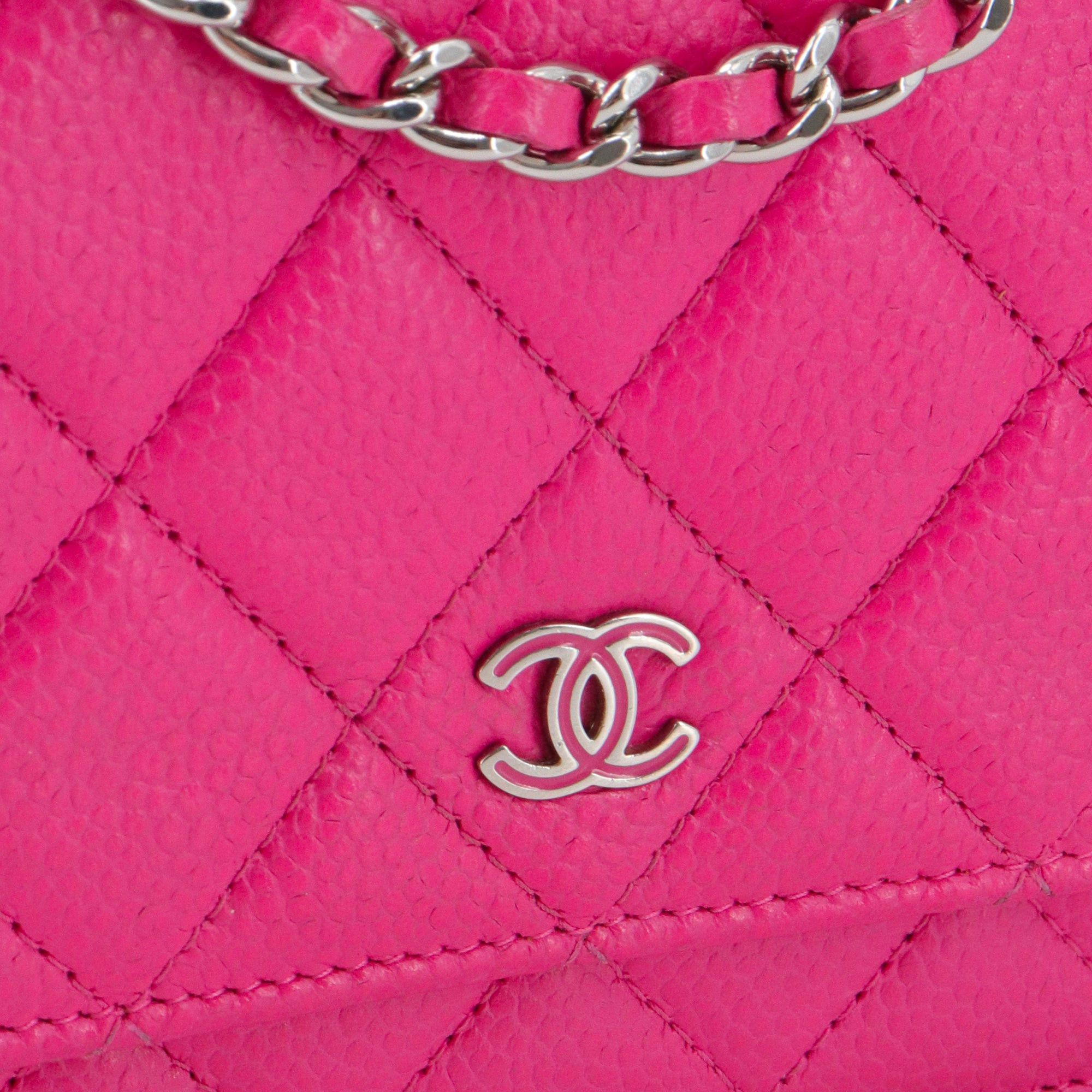 Chanel CHANEL - Chanel Limited Edition Wallet On Chain Shoulder Bag in Pink Caviar Leather Size ONE SIZE - 5 Thumbnail