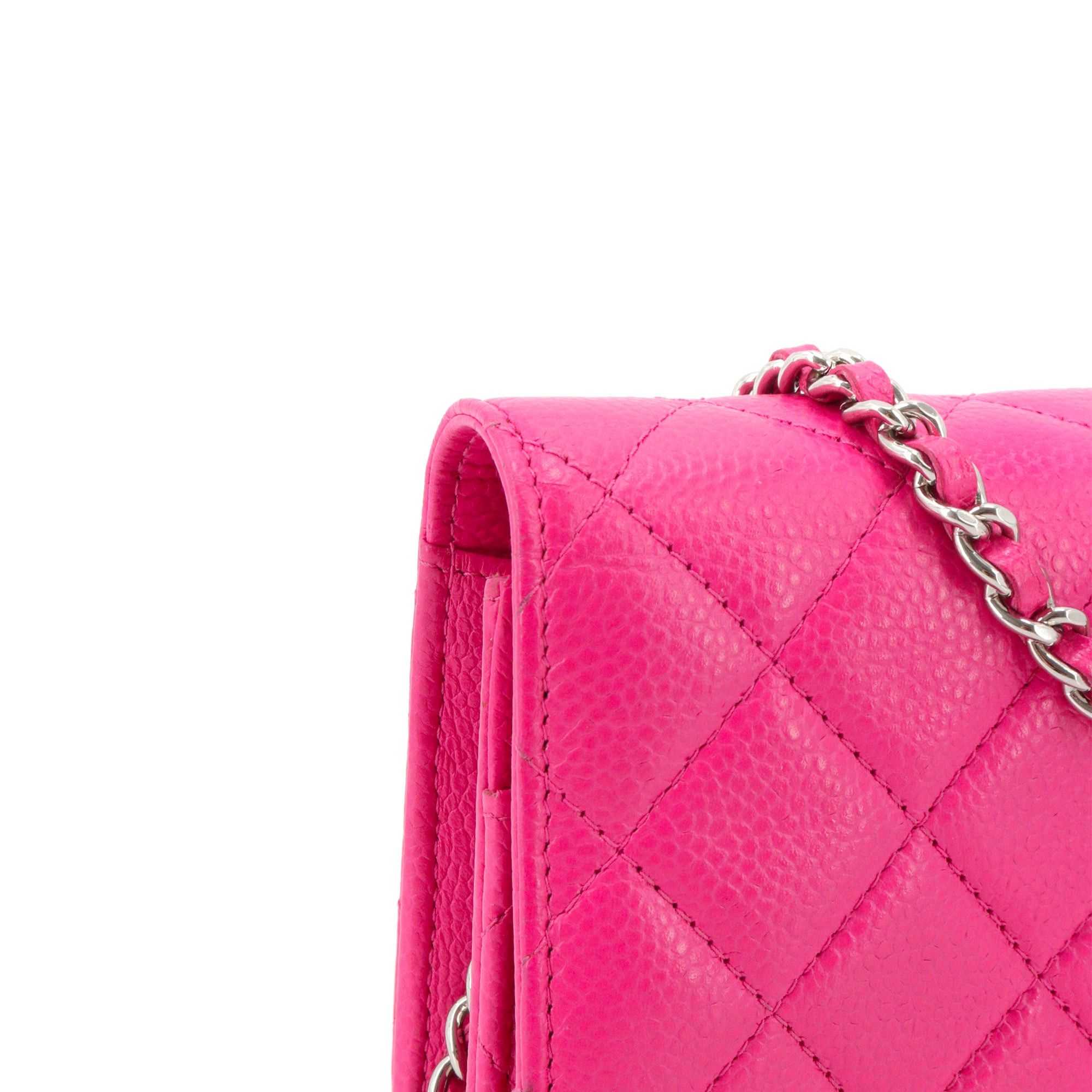 Chanel CHANEL - Chanel Limited Edition Wallet On Chain Shoulder Bag in Pink Caviar Leather Size ONE SIZE - 6 Thumbnail