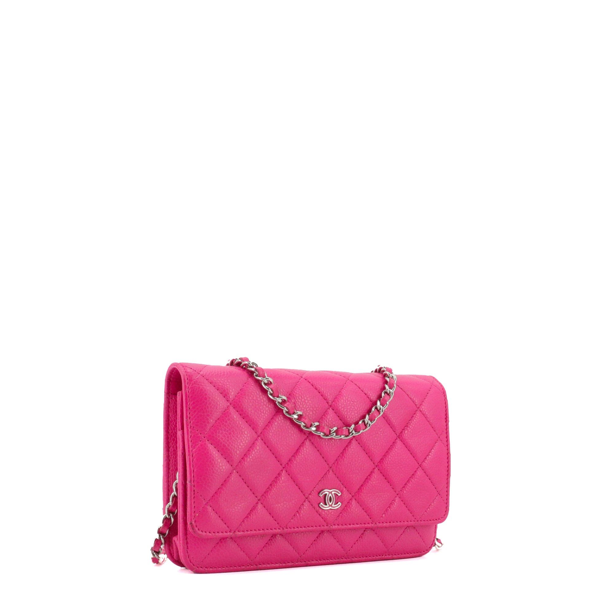 Chanel CHANEL - Chanel Limited Edition Wallet On Chain Shoulder Bag in Pink Caviar Leather Size ONE SIZE - 2 Thumbnail