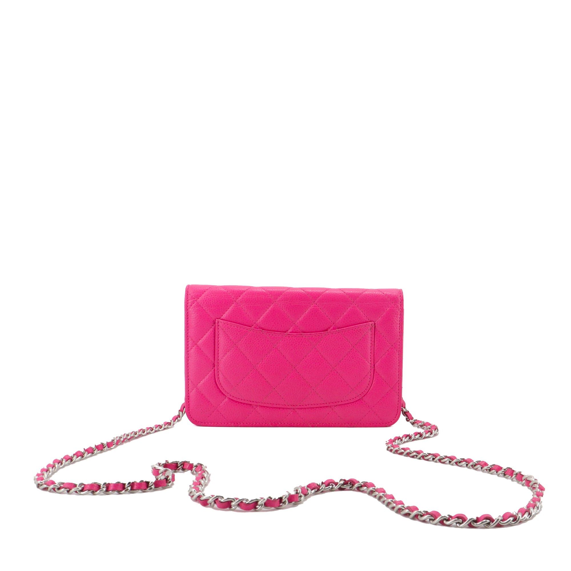 Chanel CHANEL - Chanel Limited Edition Wallet On Chain Shoulder Bag in Pink Caviar Leather Size ONE SIZE - 3 Thumbnail
