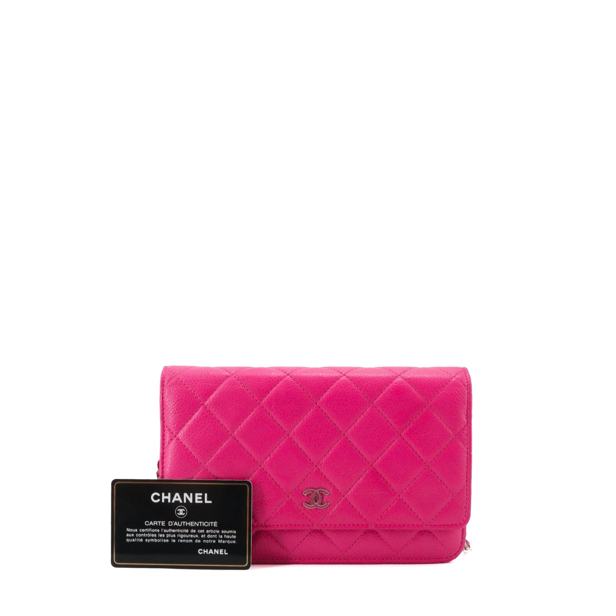 Chanel CHANEL - Chanel Limited Edition Wallet On Chain Shoulder Bag in Pink Caviar Leather Size ONE SIZE - 10 Thumbnail