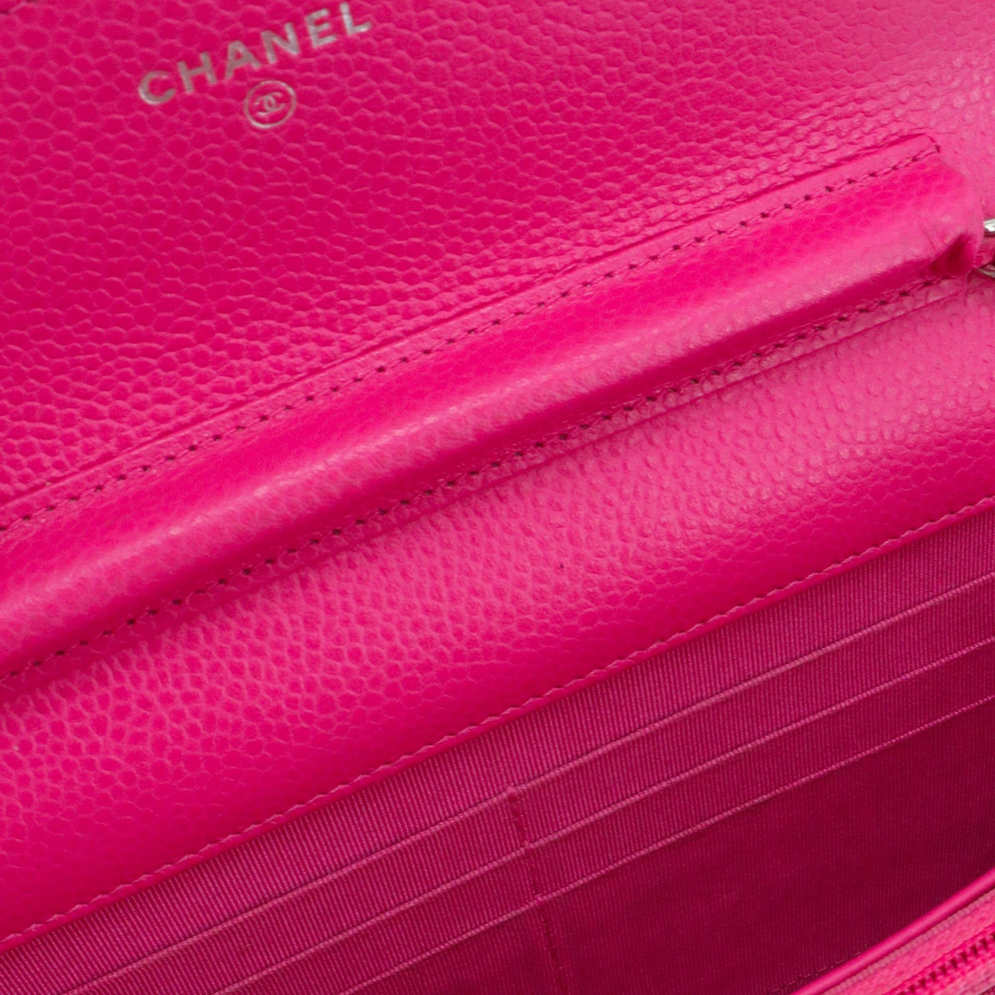 Chanel CHANEL - Chanel Limited Edition Wallet On Chain Shoulder Bag in Pink Caviar Leather Size ONE SIZE - 9 Thumbnail
