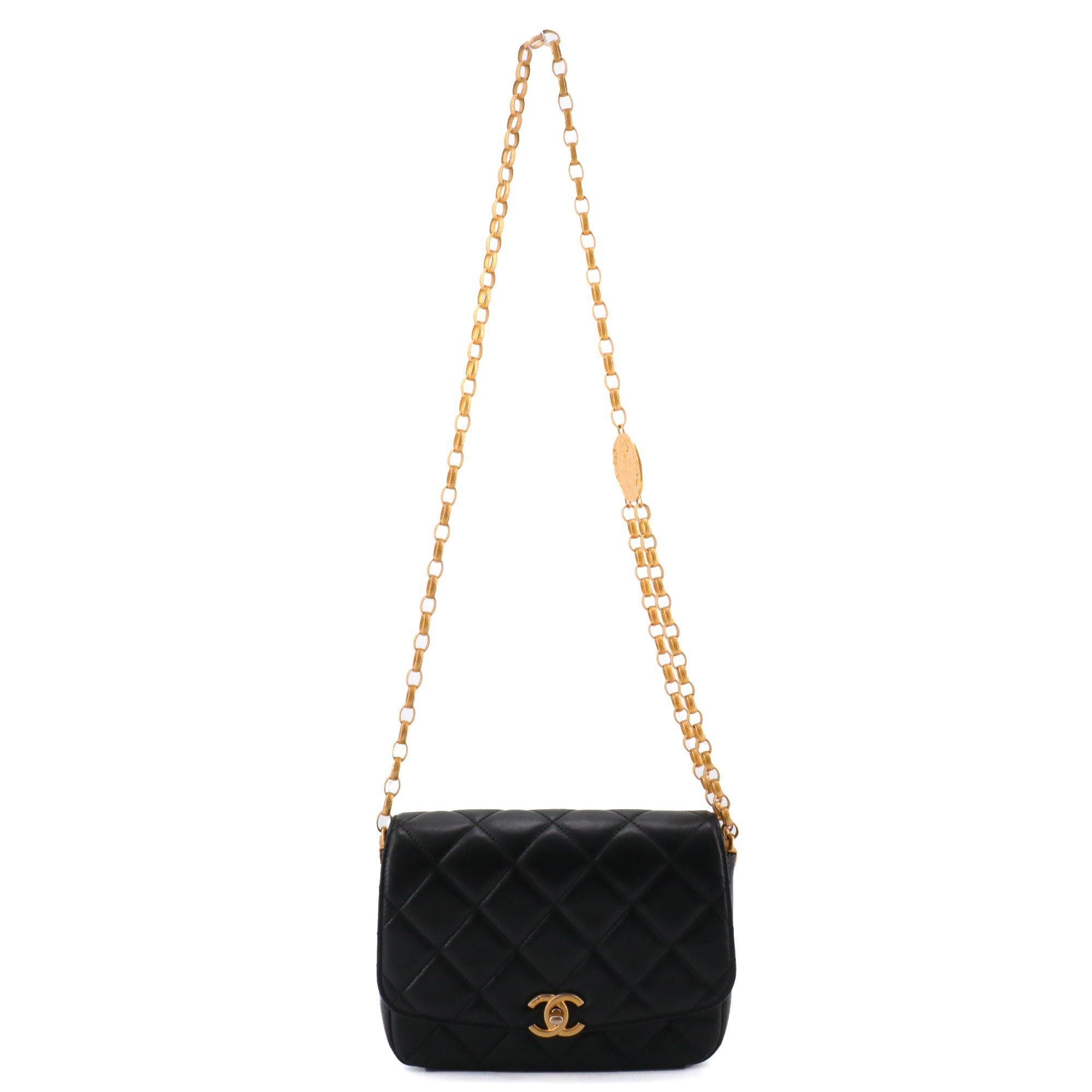 Chanel CHANEL - Chanel Timeless CC Coin shoulder bag in black smooth leather Size ONE SIZE - 5 Thumbnail