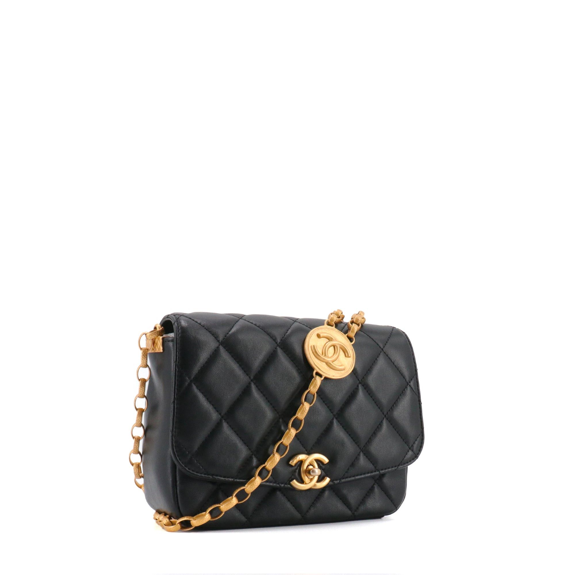 Chanel CHANEL - Chanel Timeless CC Coin shoulder bag in black smooth leather Size ONE SIZE - 2 Thumbnail