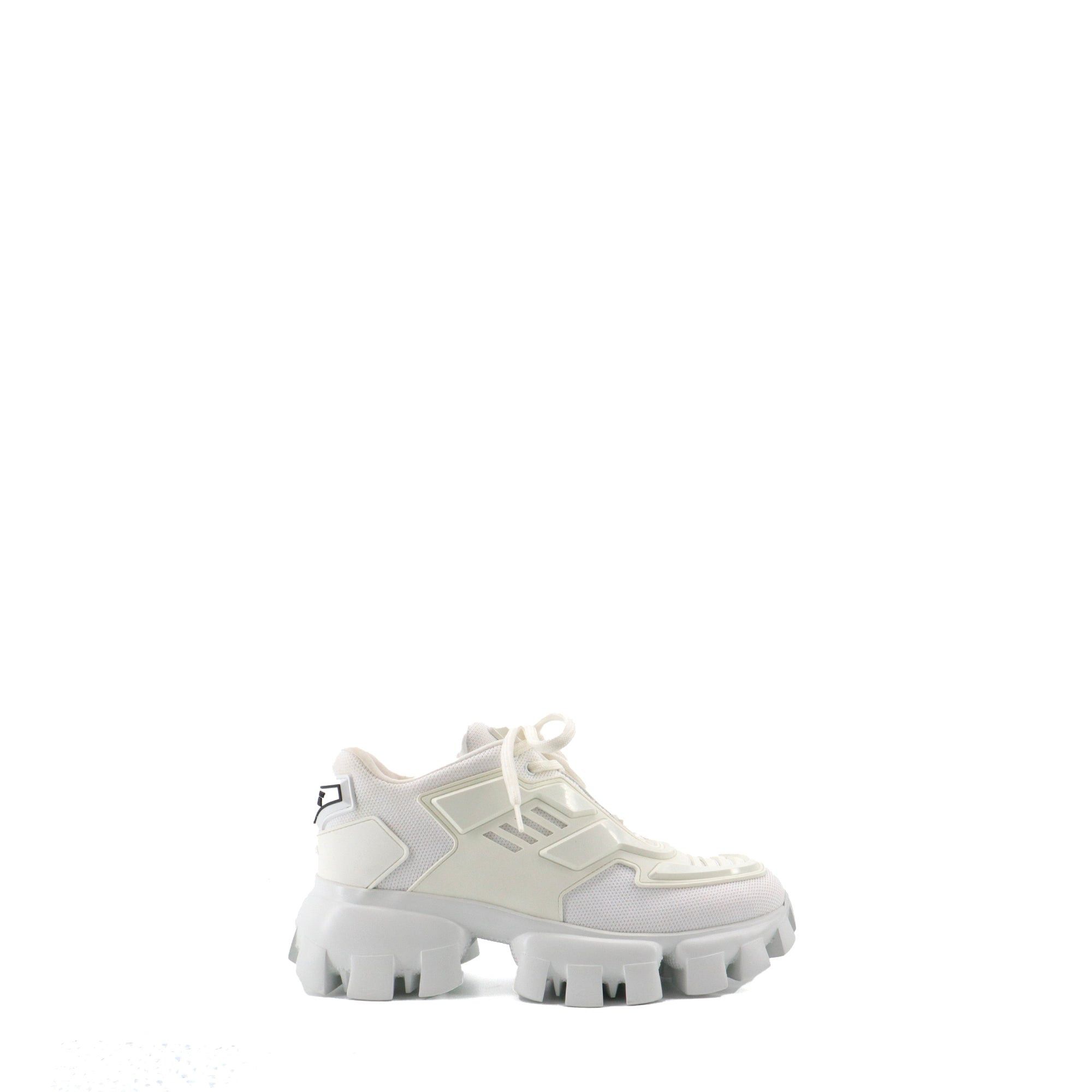 Prada PRADA - Prada Cloudbust Thunder sneakers in white canvas (T37) Size US 6 / IT 36 - 2 Thumbnail