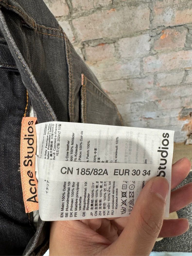 Acne Studios Acne Studios Inked Black Gray Jeans Size US 30 / EU 46 - 4 Thumbnail