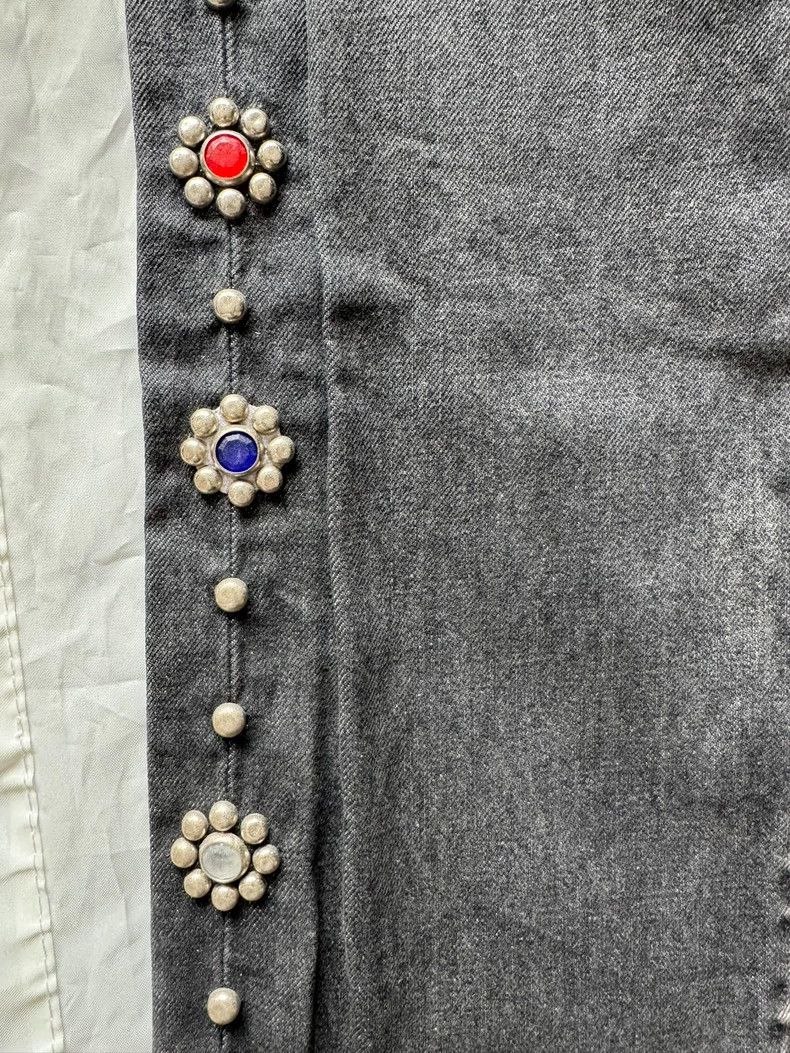 Kapital Kapital Black Denim Jeans with Bead Detail Size US 32 / EU 48 - 2 Thumbnail