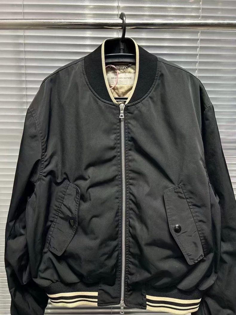 Dries Van Noten Black Zip Front Jacket by Dries Van Noten Size US L / EU 52-54 / 3 - 3 Thumbnail