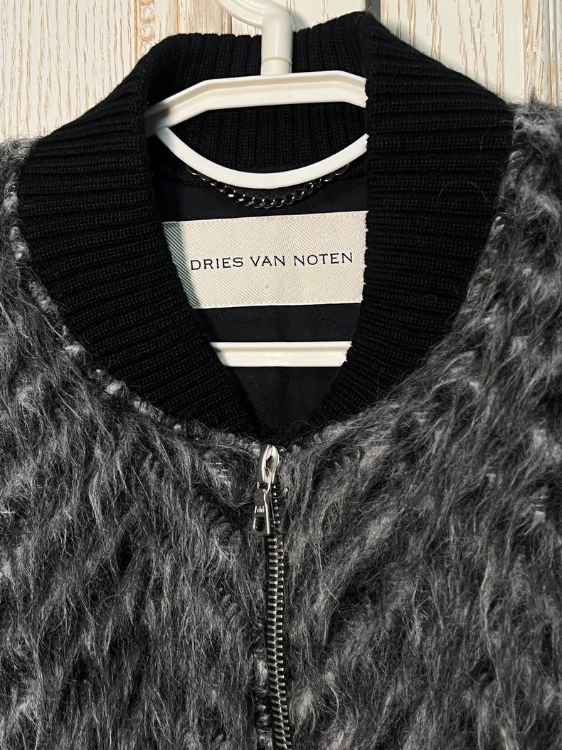 Dries Van Noten Color Block Wool Bomber Jacket