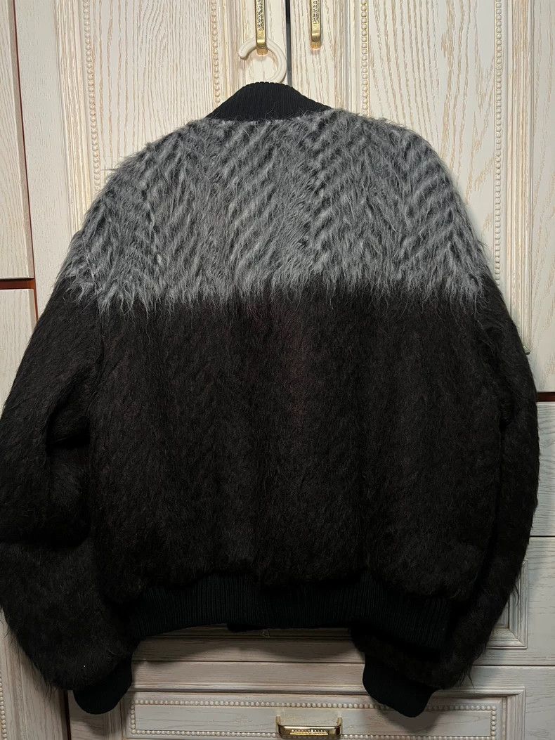 Dries Van Noten Color Block Wool Bomber Jacket