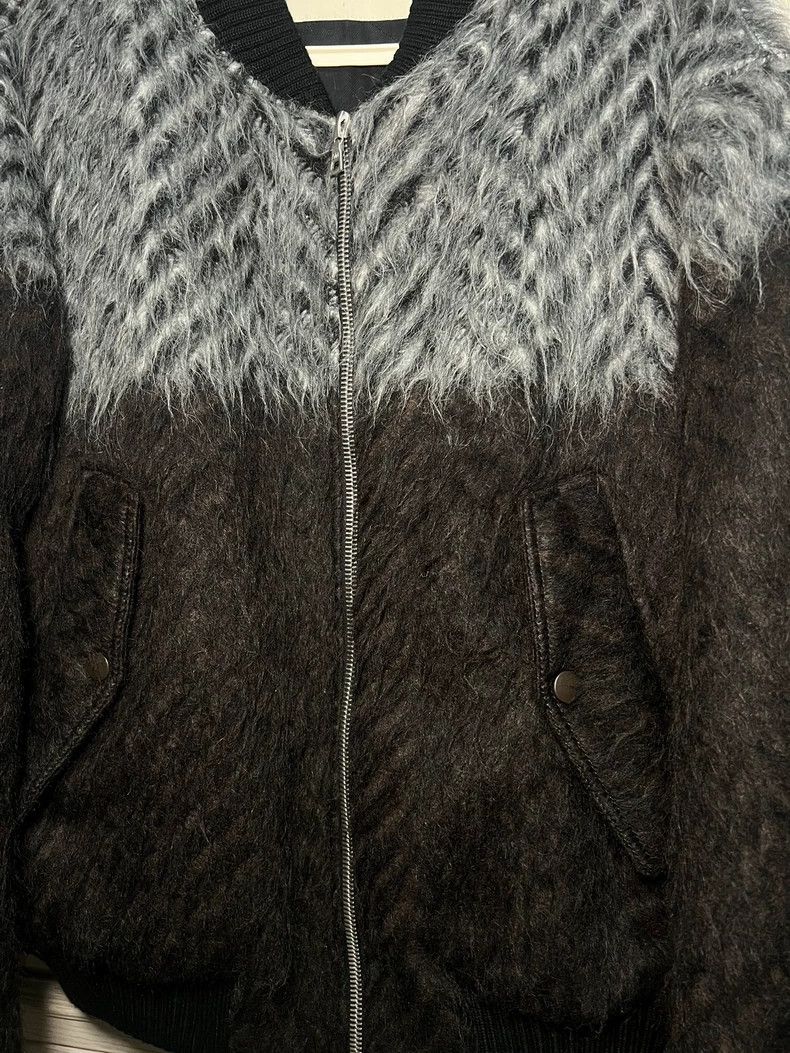 Dries Van Noten Color Block Wool Bomber Jacket