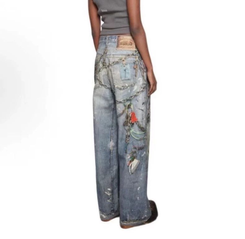 Acne Studios Acne Studios Baggy Denim Pants with Details Size US 32 / EU 48 - 7 Thumbnail