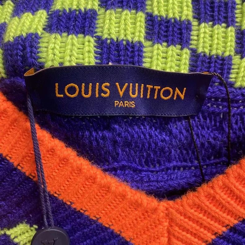 Louis Vuitton Louis Vuitton Color Block Knit Sweater Size US XL / EU 56 / 4 - 3 Thumbnail