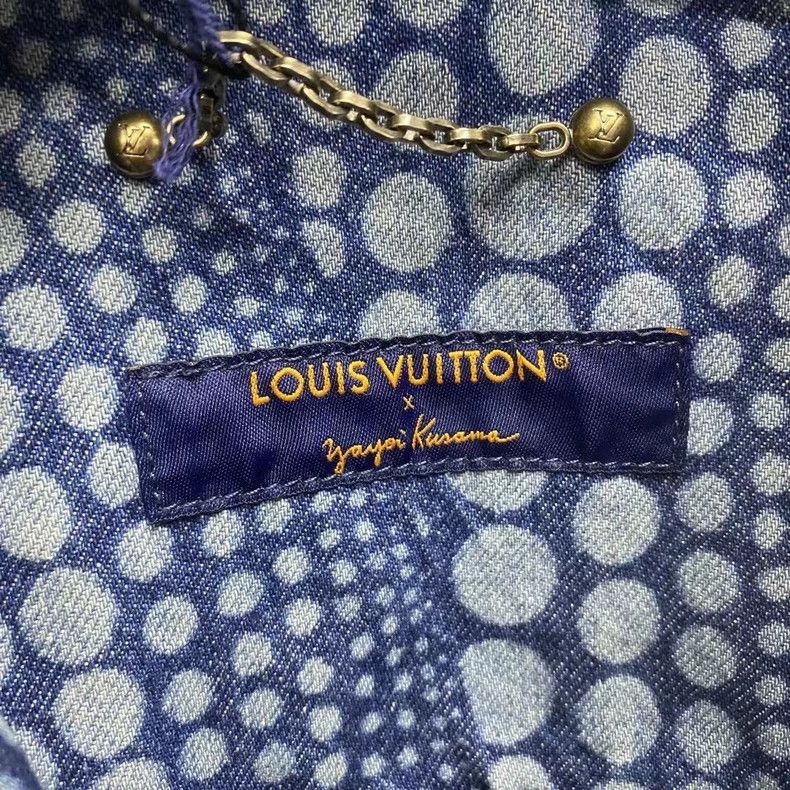 Louis Vuitton Louis Vuitton Blue Denim Jacket with Print Size US XS / EU 42 / 0 - 3 Thumbnail