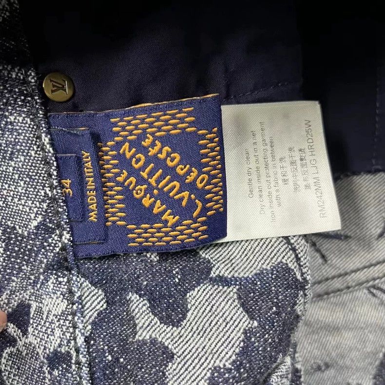 Louis Vuitton Louis Vuitton Floral Print Denim Shorts Size US 34 / EU 50 - 4 Thumbnail