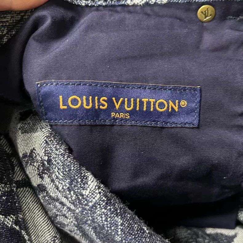 Louis Vuitton Louis Vuitton Floral Print Denim Shorts Size US 34 / EU 50 - 5 Thumbnail