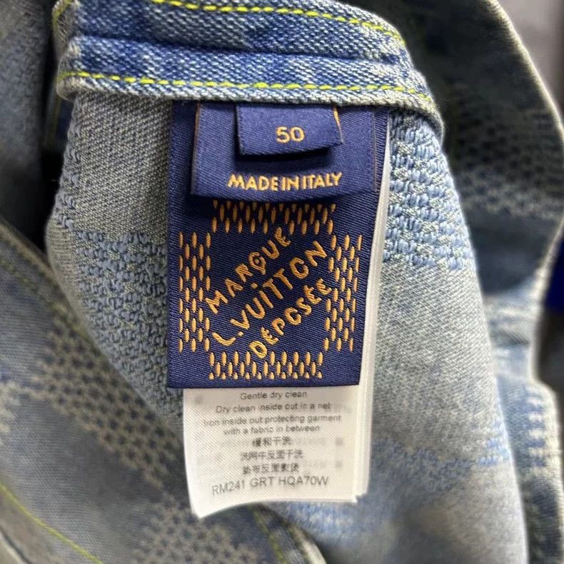 Louis Vuitton Louis Vuitton Blue Checkered Denim Jacket Size US L / EU 52-54 / 3 - 4 Thumbnail