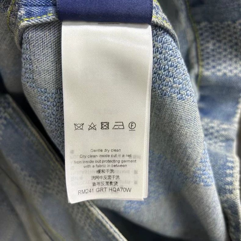 Louis Vuitton Louis Vuitton Blue Checkered Denim Jacket Size US L / EU 52-54 / 3 - 5 Thumbnail