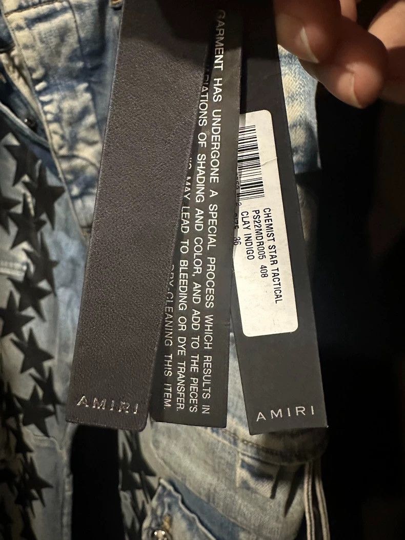 Amiri Amiri Chemist Denim Cargo Pants with Stars Size US 36 / EU 52 - 9 Thumbnail