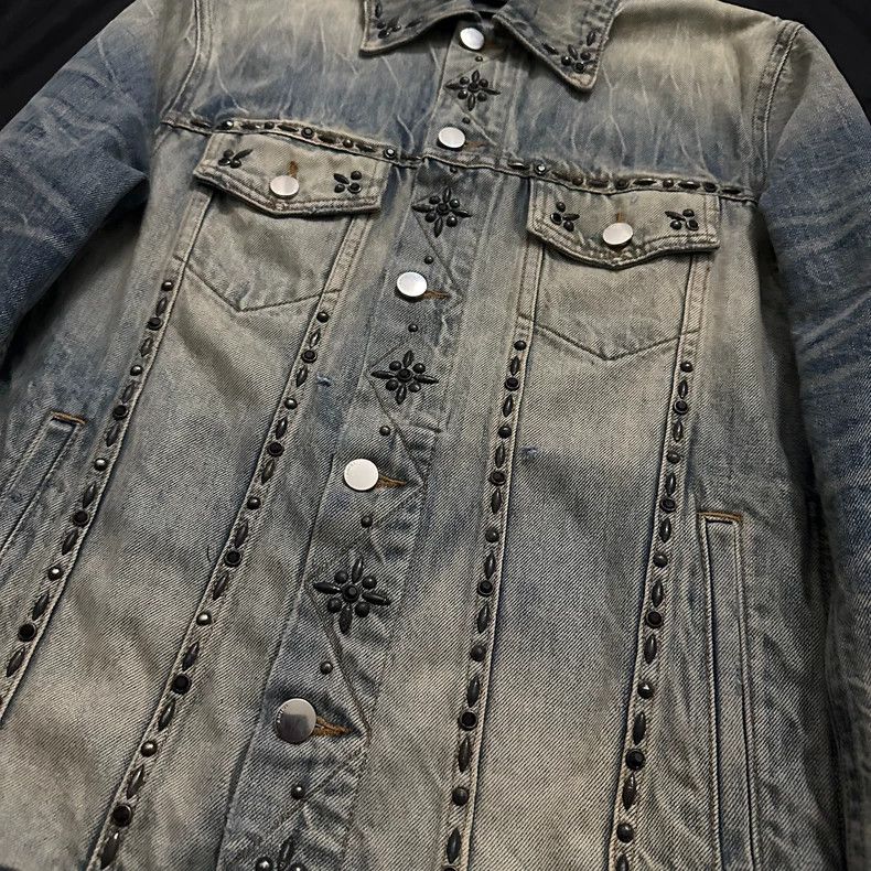 Amiri Amiri Vintage Studded Denim Trucker Jacket Size US M / EU 48-50 / 2 - 5 Thumbnail