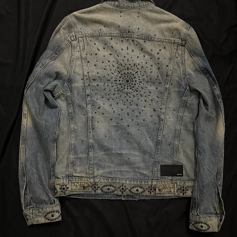 Amiri Amiri Vintage Studded Denim Trucker Jacket Size US M / EU 48-50 / 2 - 2 Thumbnail