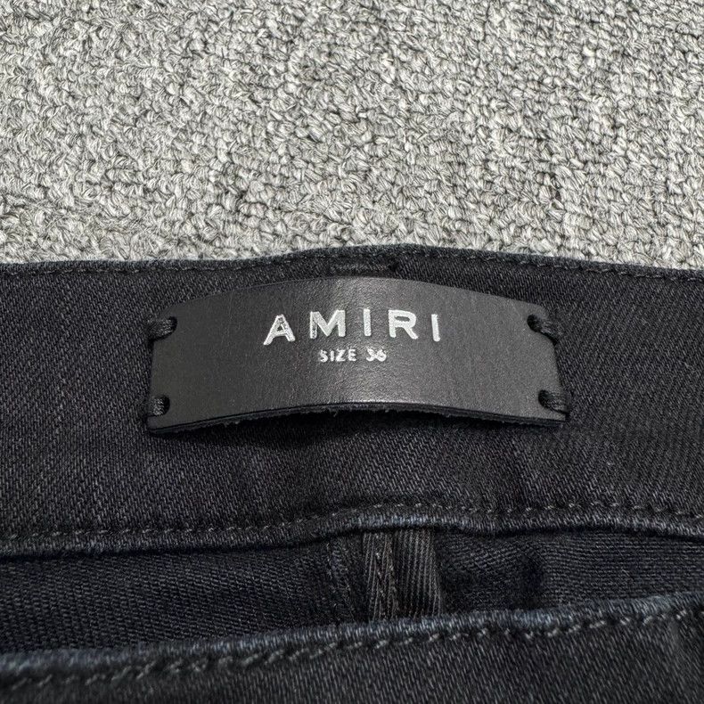 Amiri Amiri Distressed Black Denim Pants Size US 34 / EU 50 - 3 Thumbnail
