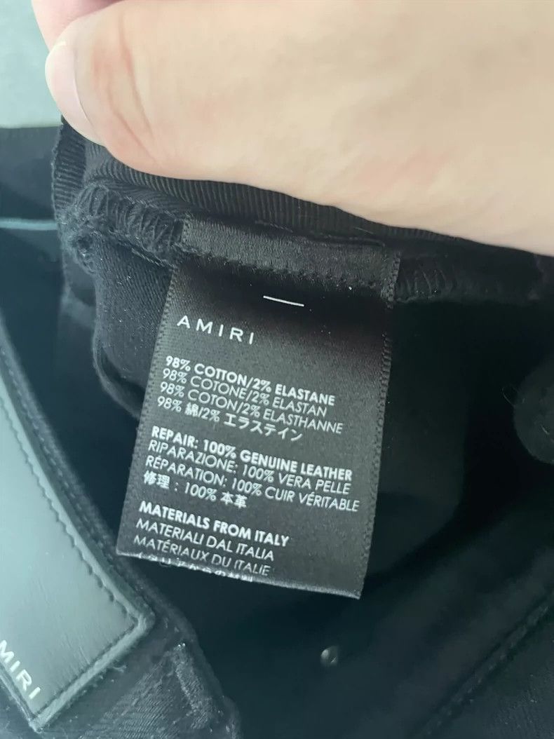 Amiri Amiri Black Ripped Denim Pants Size 31 Size US 31 - 7 Thumbnail