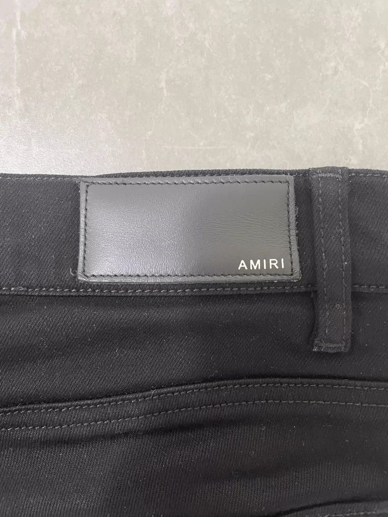 Amiri Amiri Black Ripped Denim Pants Size 31 Size US 31 - 6 Thumbnail
