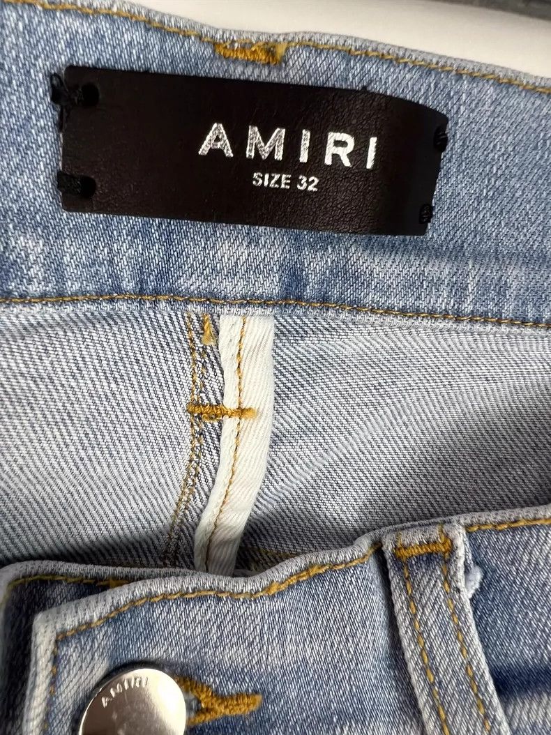 Amiri Amiri Camouflage Distressed Denim Jeans Size US 33 - 5 Thumbnail