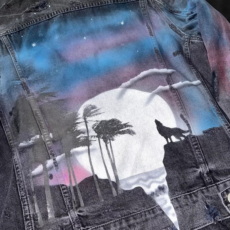 Amiri Amiri Airbrush Trucker Jacket Size US M / EU 48-50 / 2 - 4 Thumbnail