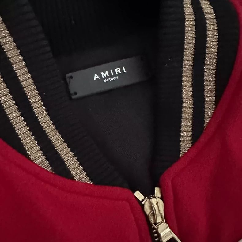 Amiri Amiri Wool-blend Bomber Jacket Size US M / EU 48-50 / 2 - 3 Thumbnail