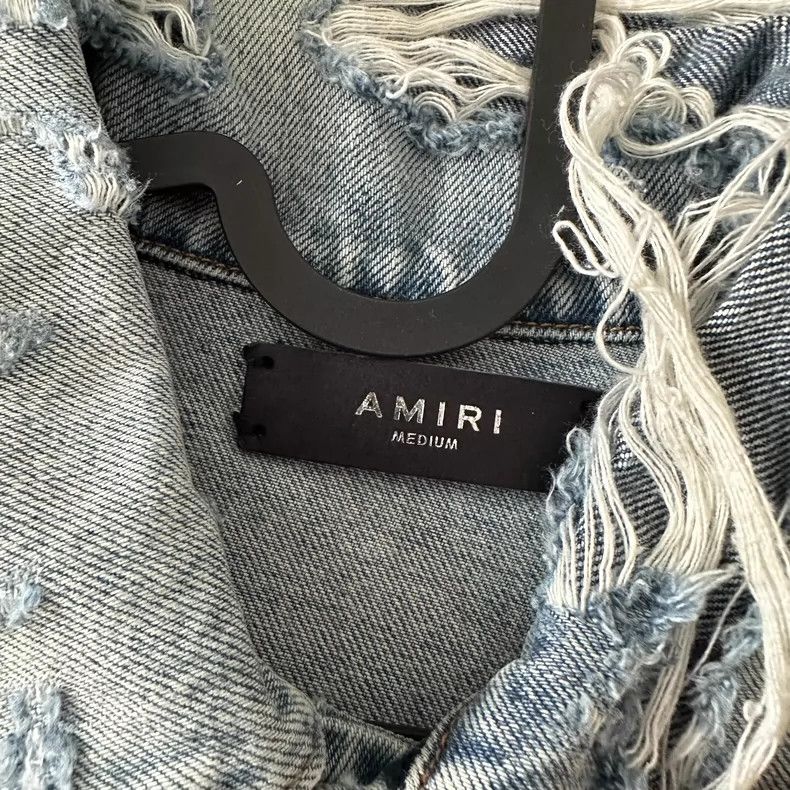 Amiri Distressed Printed Graffiti Denim Jacket Size US M / EU 48-50 / 2 - 5 Thumbnail