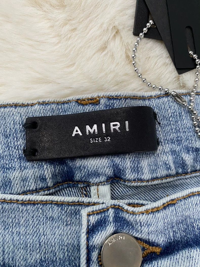 Amiri Amiri Blue and White Denim Pants Size US 32 / EU 48 - 2 Thumbnail