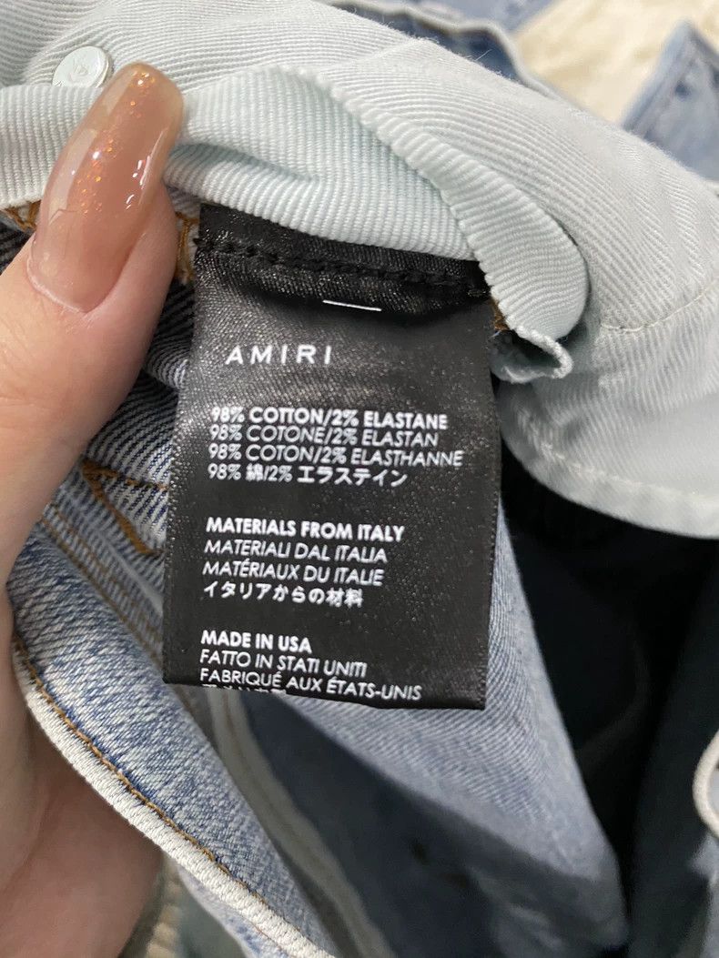Amiri Amiri Blue and White Denim Pants Size US 32 / EU 48 - 4 Thumbnail