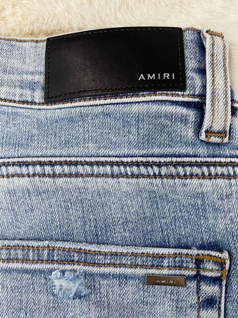 Amiri Amiri Blue and White Denim Pants Size US 32 / EU 48 - 3 Thumbnail